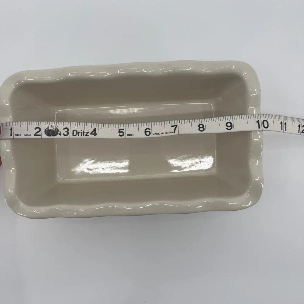 Garden Ridge Caroling Penguin Christmas Loaf Pan Ceramic Baking Dish Holiday